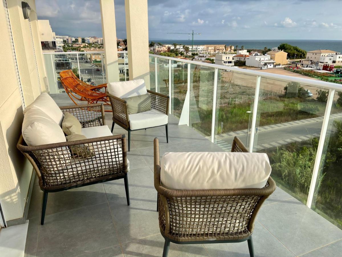 Beautiful Penthouse With Pool And Wonderful Beach View Oliva Kültér fotó